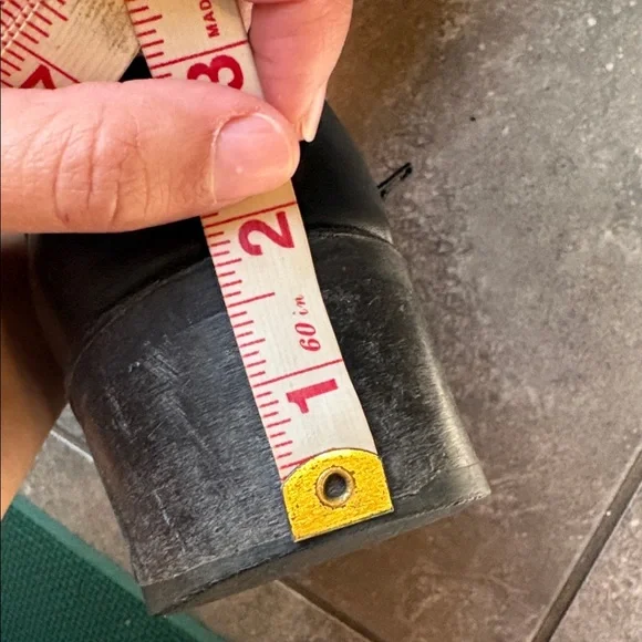 Vintage Frye Campus Black Label Black Leather Mid-Calf  Boots 8 1/2 - Picture 11 of 14